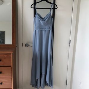 Azazie Summer Bridesmaid Dress Size A2 Dusty Blue